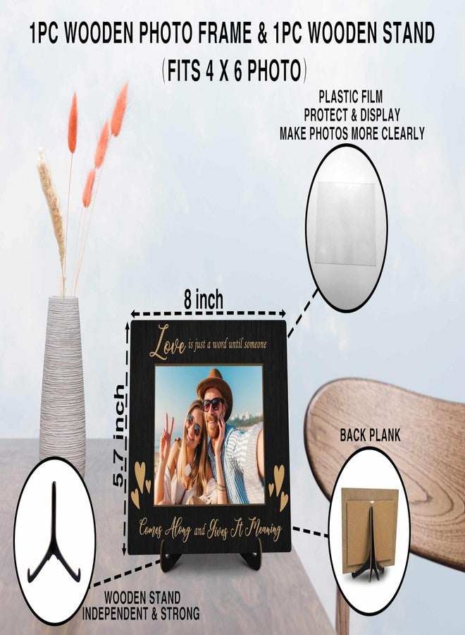 KFNER Love Picture Frame, Love Frames for Couples, Valentine's Day Photo Frame Gifts for Couples Newlyweds Wife Husband Engaged Couples Girlfriend Boyfriend, Anniversary Wedding Gifts for Her Him -27 - Image 2